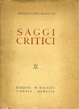Saggi critici. Serie prima