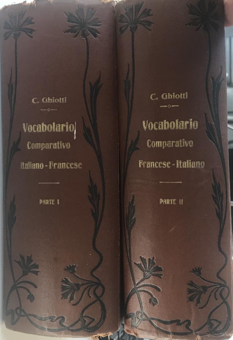 Vocabolario comparativo Italiano francese, francese italiano