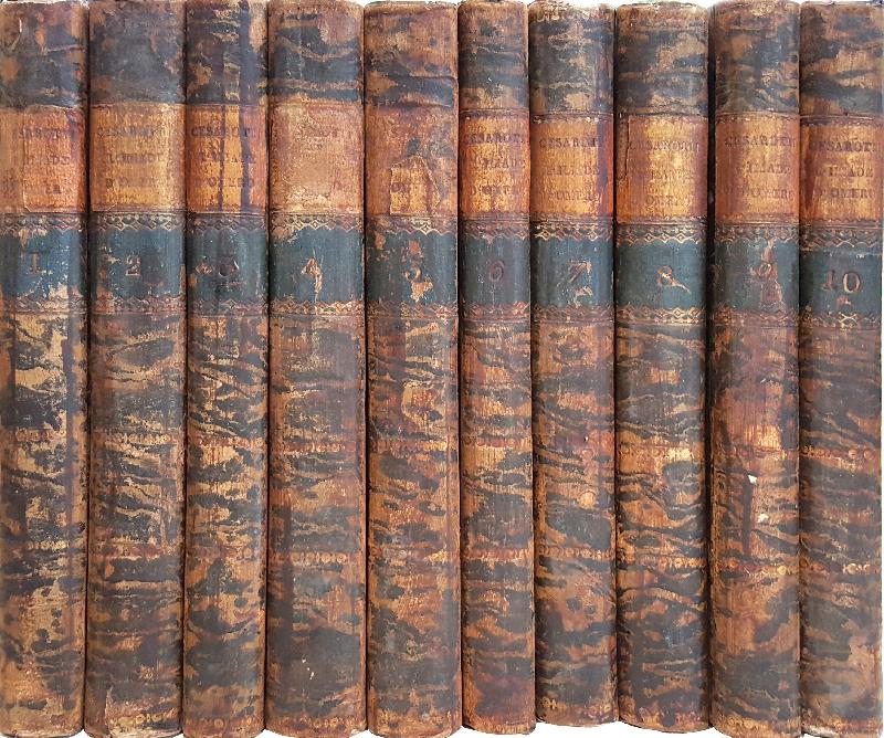 L'Iliade d'Omero volgarizzata letteralmente in prosa e recata poeticamente in verso sciolto italiano dall'Ab. Melchior Cesarotti