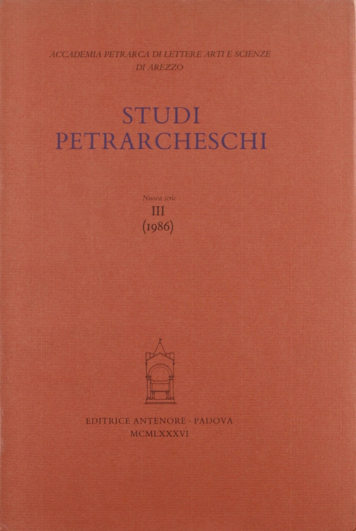 Studi petrarcheschi. Vol. 3