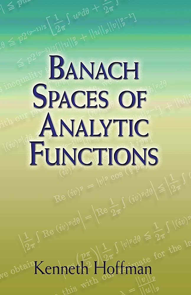 Banach Spaces of Analytic Functions - [Dover Publications] - Imagen 1 de 1