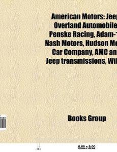American Motors: Jeep, Overland Automobile, Penske Racing, Adam-12, Nash Motors, - Afbeelding 1 van 1